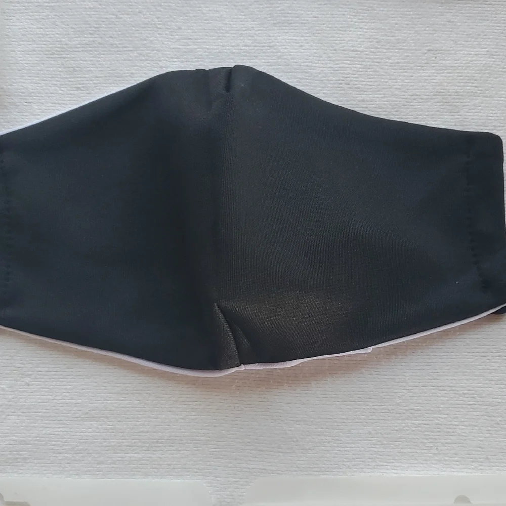 Black Face Mask With Ear Loops (Non-adjustable)